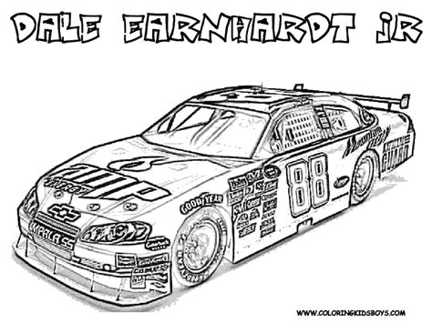 coloring pages  nascar top coloring pages
