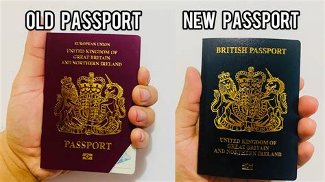 My New Blue British Passport After Brexit Old Vs New Passport Colour