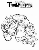 Trollhunters Coloring Blinky Troll Pages Hunters Kids Printable Dreamworks Netflix sketch template