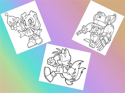 coloring pages sonic  sonic  hedgehog colouring pages etsy