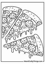 Pizza Coloring Pages Sheet sketch template