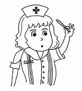 Nurse Coloring Pages Community People Printable Helpers Momjunction sketch template