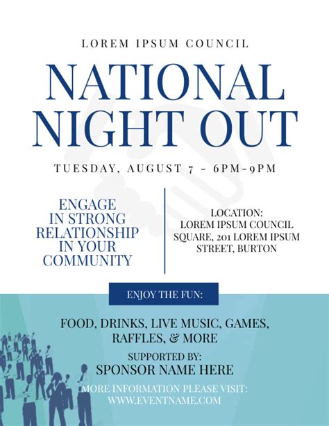national night  flyer template postermywall