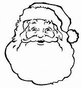 Santa Face Coloring Claus Printable Pages Color Getcolorings Print sketch template