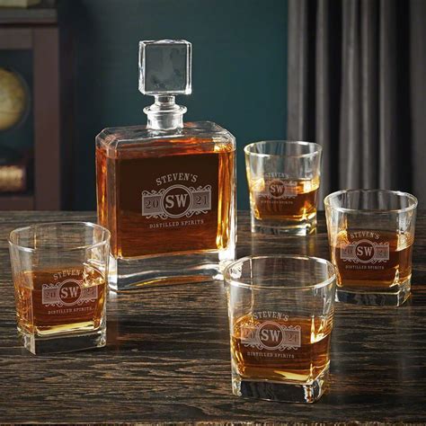 Marquee Cromwell Personalized Decanter Set In 2020 Whiskey Decanter