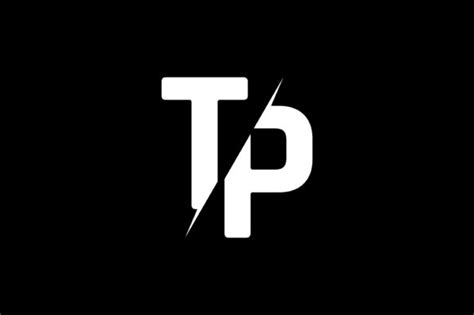 monogram tp logo design graphic  greenlines studios creative fabrica