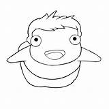 Ponyo Coloring Pages Printable Oliver Printables Sketch Trulyhandpicked Prints Template sketch template