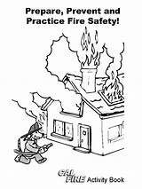 Fire Safety Coloring Pages Printable Kids Color Educational Recommended sketch template