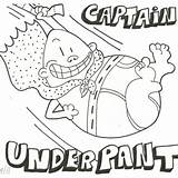 Underpants Captain sketch template