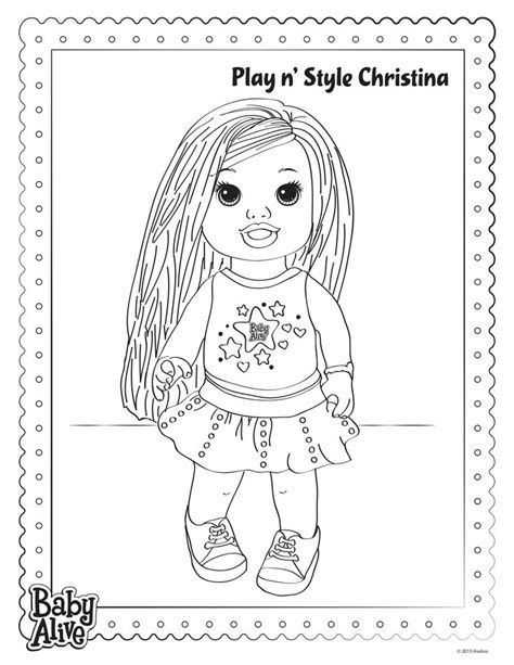 baby alive coloring pages printable patriciailcox