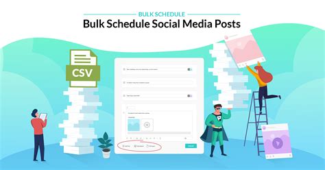save time  schedule social media posts  bulk publer
