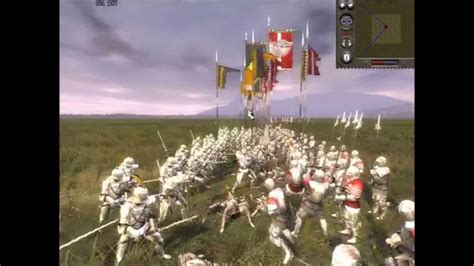 Medieval 2 Total War Obushaer Vs Gothic Knights Youtube