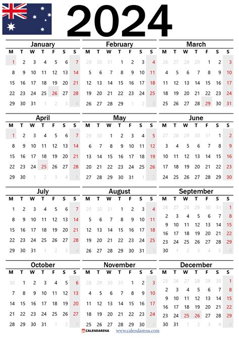 calendar printable australia  calendar printable