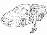 Coloring Pages Nascar Kyle Busch Drawing Getcolorings Color Getdrawings sketch template