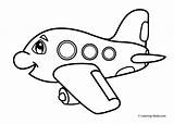Pobarvanke Transport Samolot Letala Aereo Kolorowanki Otroke sketch template