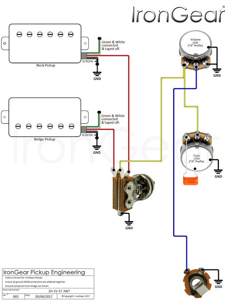 epiphone  humbucker wiring diagram