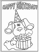 Coloring Pages Clues Blues Birthday Nickelodeon Blue Printable Kids Parties Kid Colouring Ultimate Print Party Happy Color 7th Clipart Characters sketch template