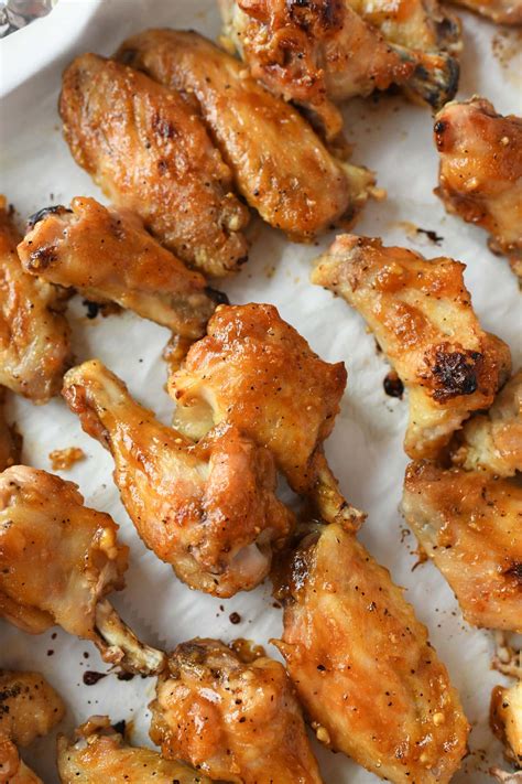 honey garlic chicken wings oven baked savvy saving couple