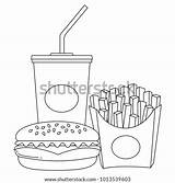Soda Fries sketch template