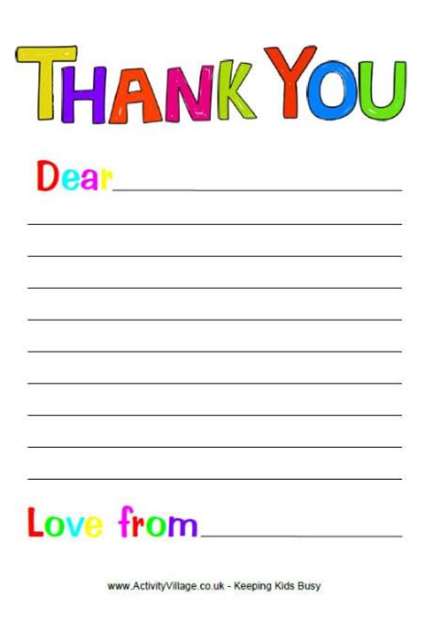 writing paper letter template  kids   letter