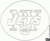 Jets Coloring Pages York Logo Football Nfl Printable Logos Oncoloring sketch template