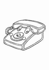 Telephone Coloring Play Telecom Edupics Printable Online sketch template