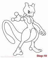 Mewtwo Mew Pokémon Desenhar Legendaire Gratuit Mangajam Supercoloriage Soleil Tekenplaat Abrir sketch template