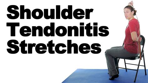 shoulder tendonitis stretches  pain relief  doctor jo youtube