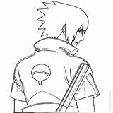 Sasuke Naruto Uchiha Desenho Xcolorings Sheet Categorias Manga sketch template