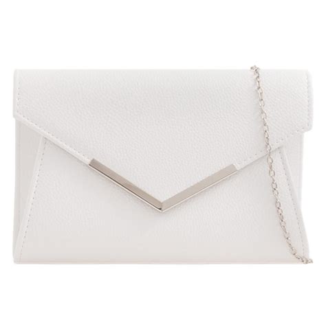 white clutch bag ladies faux leather evening shoulder bag prom wedding handbag white clutch