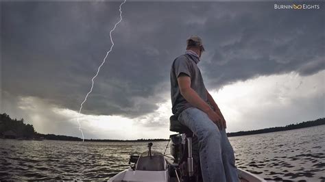 lightning bolt strikes water  fishing youtube