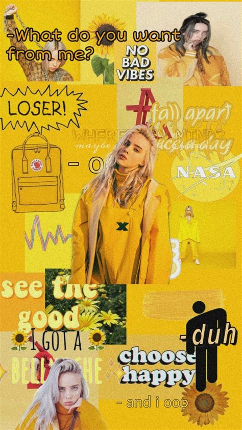 yellow wallpaper loser billie eilish nasa  posters film poster billboard film posters