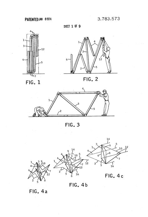 patent  expandable truss structure google patents