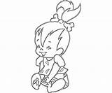 Pebbles Flintstone Coloring Pages Fun Cute Printable Another sketch template