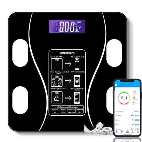 bluetooth scales digital weight  body fat scale body health analyzer  phone app