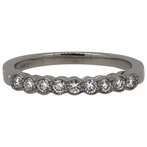 oval diamond platinum eternity band ring  sale  stdibs oval