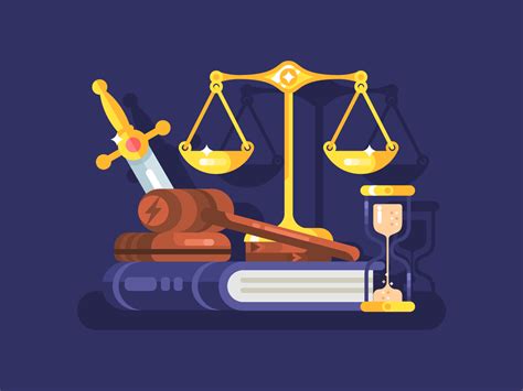 court  law concept illustration kit