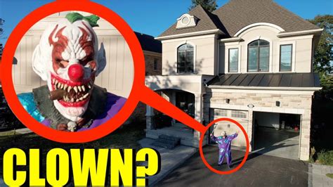 drone catches scary clown   stromedys house youtube