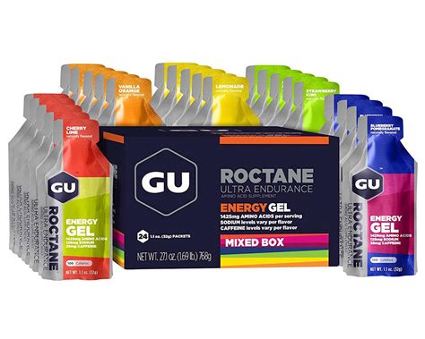 gu roctane gel mixed flavor pack   accessories performance bicycle