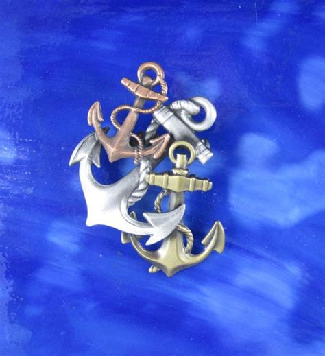 Anchors Away Brooch By Pinswithpersonality On Etsy 14 00 Anchor