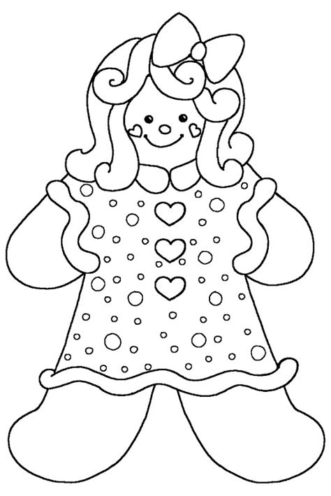 girl gingerbread christmas coloring pages gingerbread girl coloring