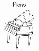 Piano Coloring Music Pages Keyboard Outline Drawing Print Worksheet Angel Kids Printable Twistynoodle Talent Off Show Colouring Color Keys Noodle sketch template
