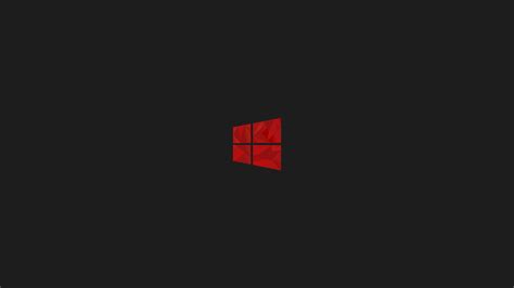 2560x1440 Windows 10 Red Minimal Simple Logo 8k 1440p Resolution Hd 4k