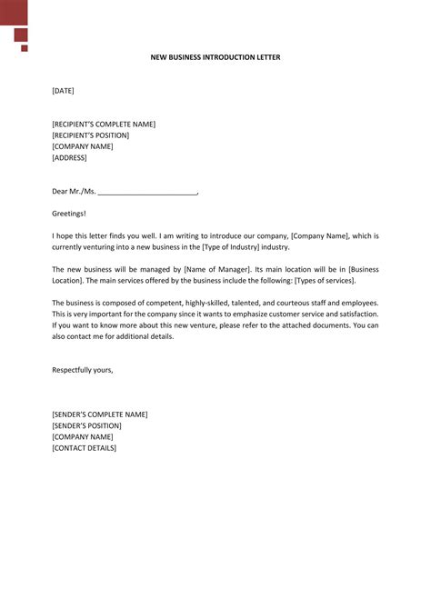 company introduction letter collection letter template collection