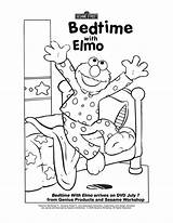 Elmo Bedtime Coloring Pages Street Sesame Rockinmama Color Choose Board Kids sketch template