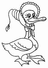 Goose Mother Coloring Pages Getcolorings sketch template