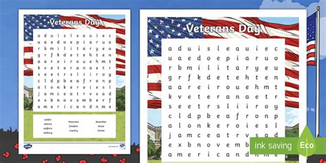 veterans day word search    grade twinkl twinkl