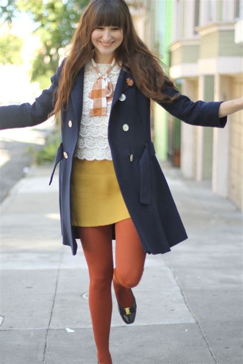 i absolutely love this color scheme i m wearing it today actually love my rust color tights