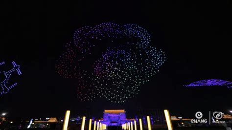 huge drone lightshow   broke  world record boing boing
