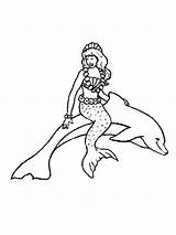 Dolphin Mermaid Dauphin Sirene Delfini Meerestier Bestcoloringpagesforkids Dolphins Coloringhome sketch template